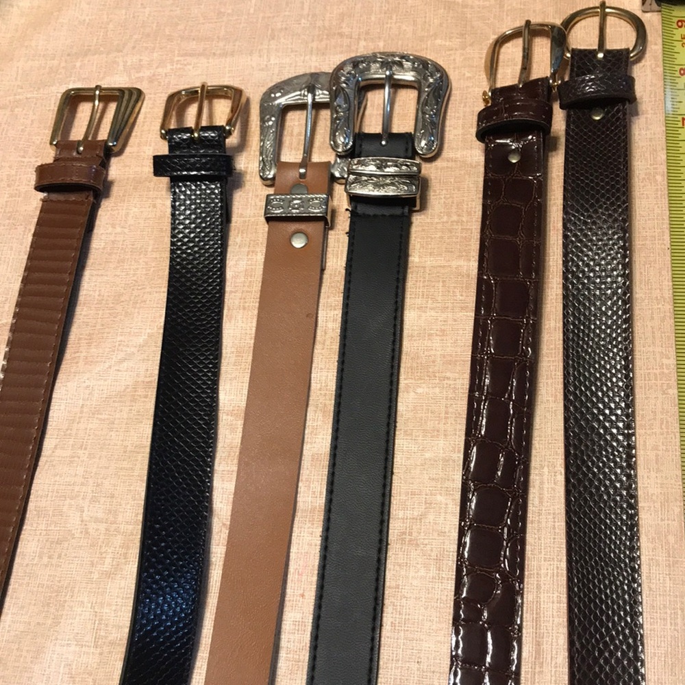 6 belts size 30-33